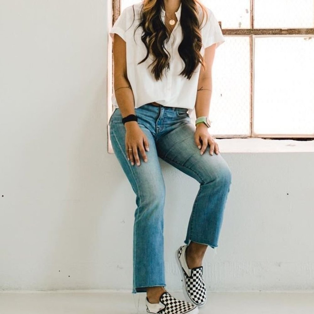 Madewell "Central Shirt in Pure White"